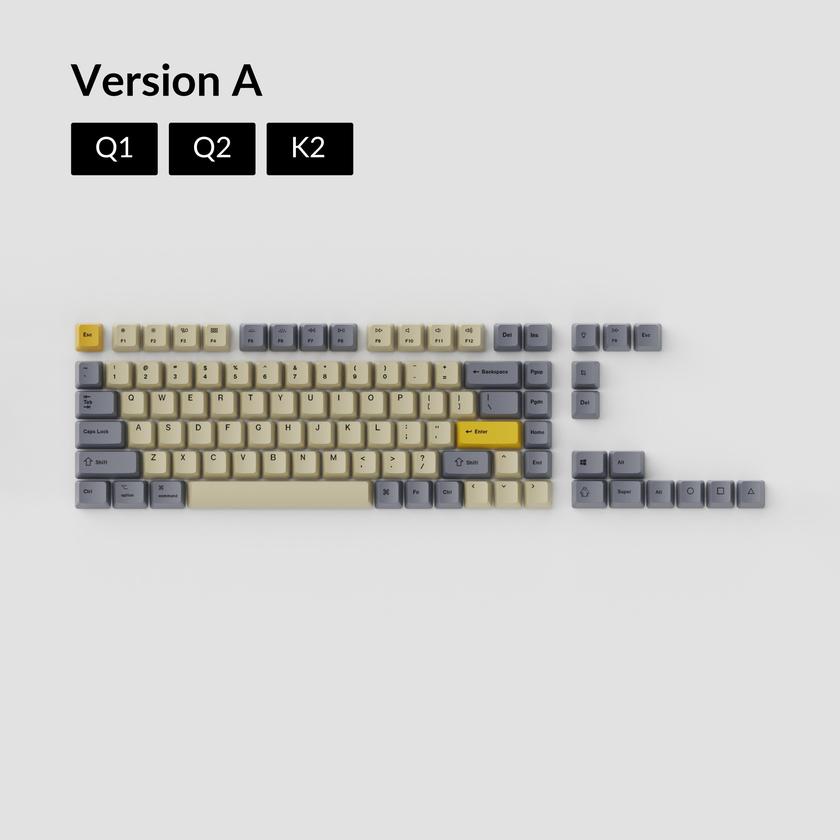 OEM Dye-Sub PBT Keycap Set - Wheat Grey Same Day Delivery