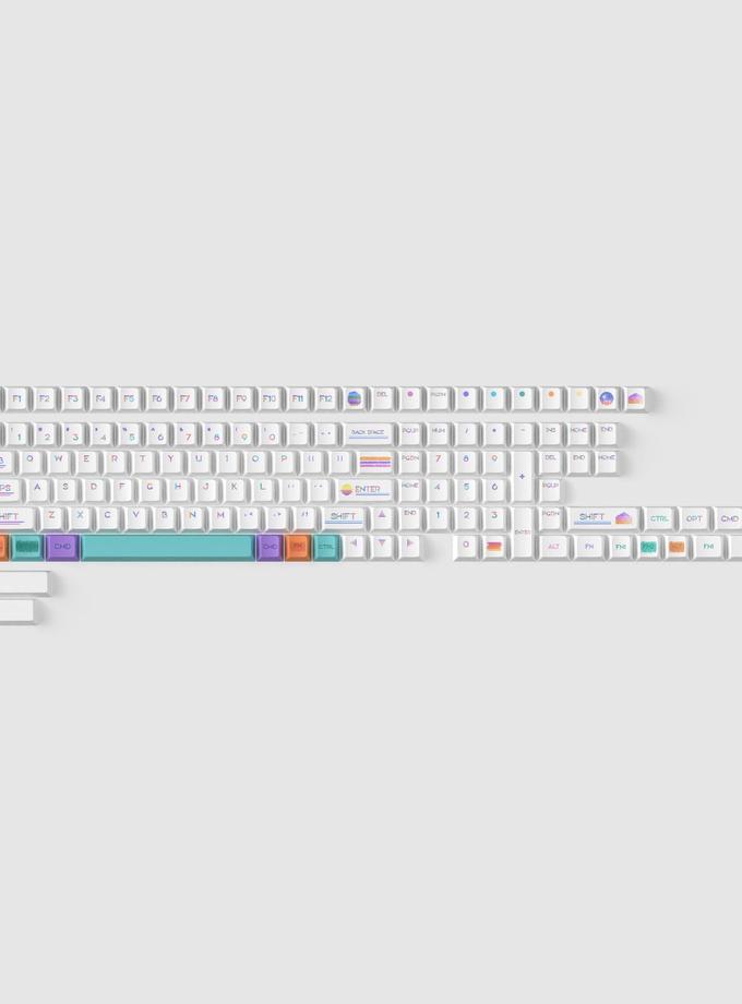 Pixel Sunset - Cherry Profile Dye-Sub PBT Full Keycap Set For Sale