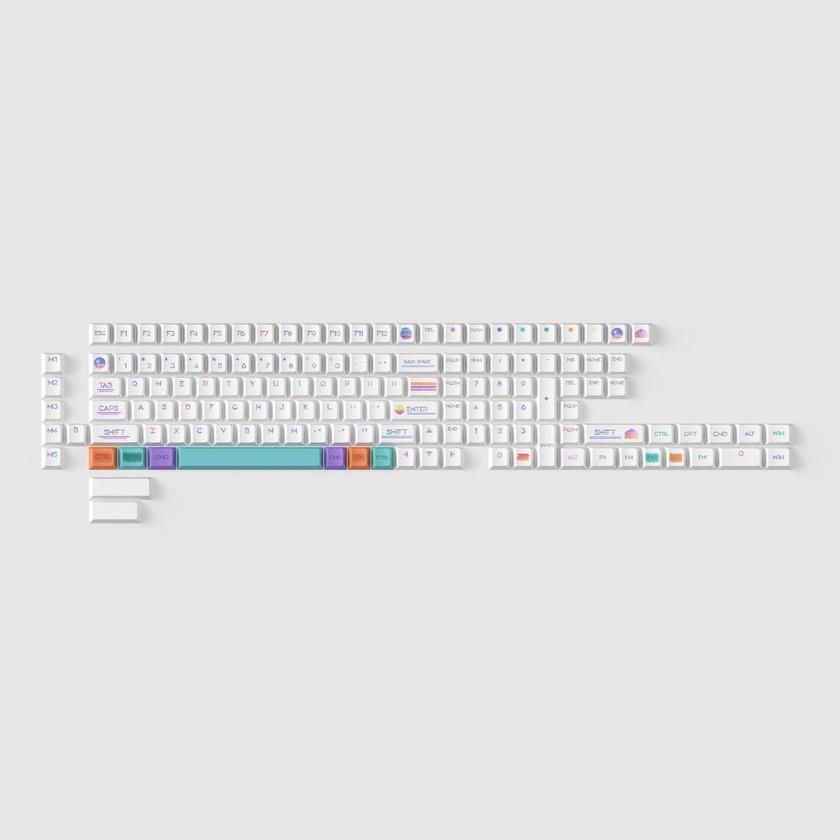 Pixel Sunset - Cherry Profile Dye-Sub PBT Full Keycap Set For Sale